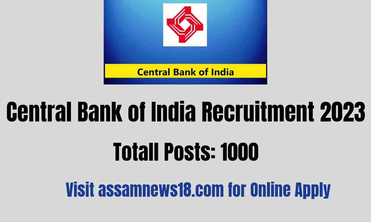 Central Bank of India Recruitment 2023