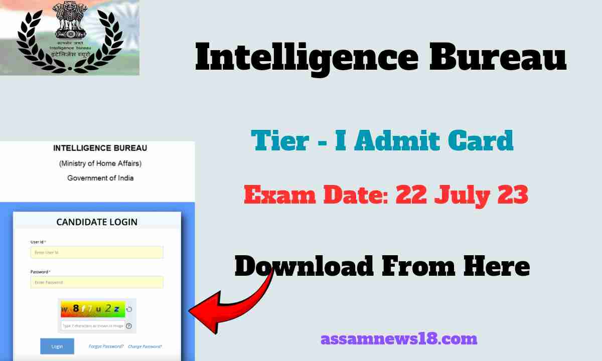 Intelligence Bureau Officer Admit Card 