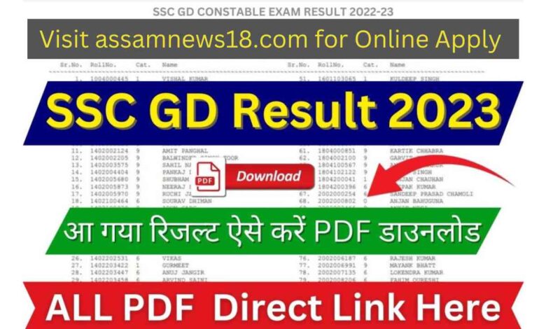 SSC GD Result 2023