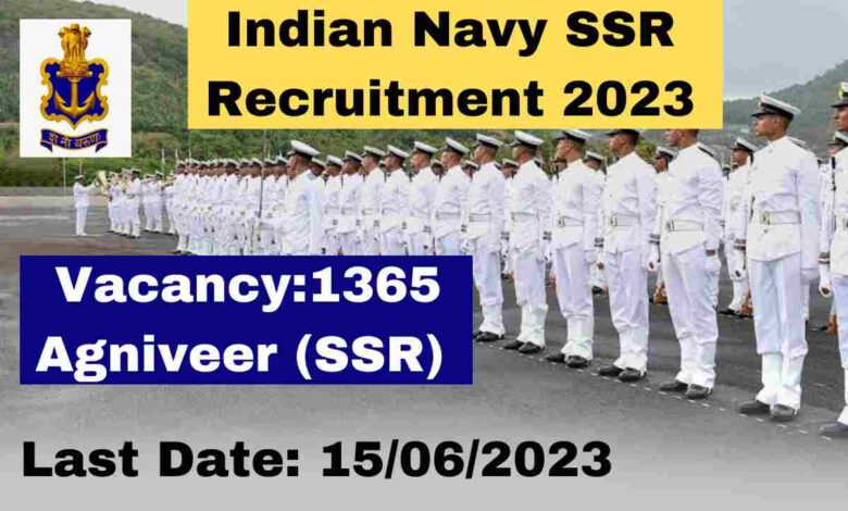 Indian Navy SSR Recruitment 2023